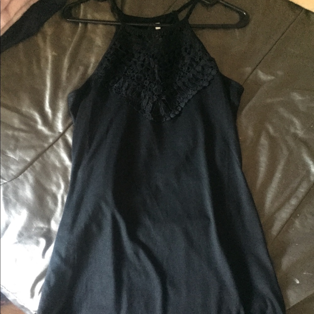 black ( lace ) straight dress